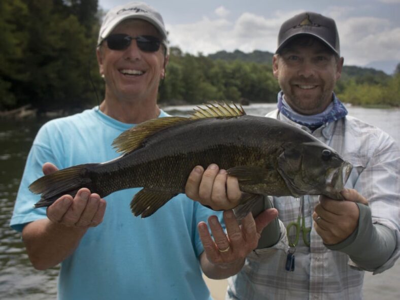 Asheville fly fishing catch