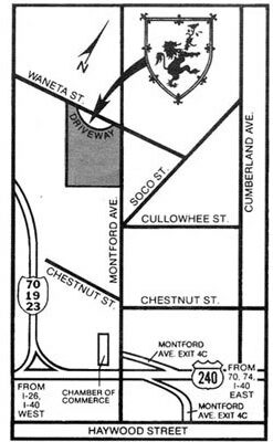 The Lion and the Rose location map